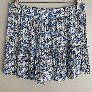 Zara Drawstring Skort with Floral Print